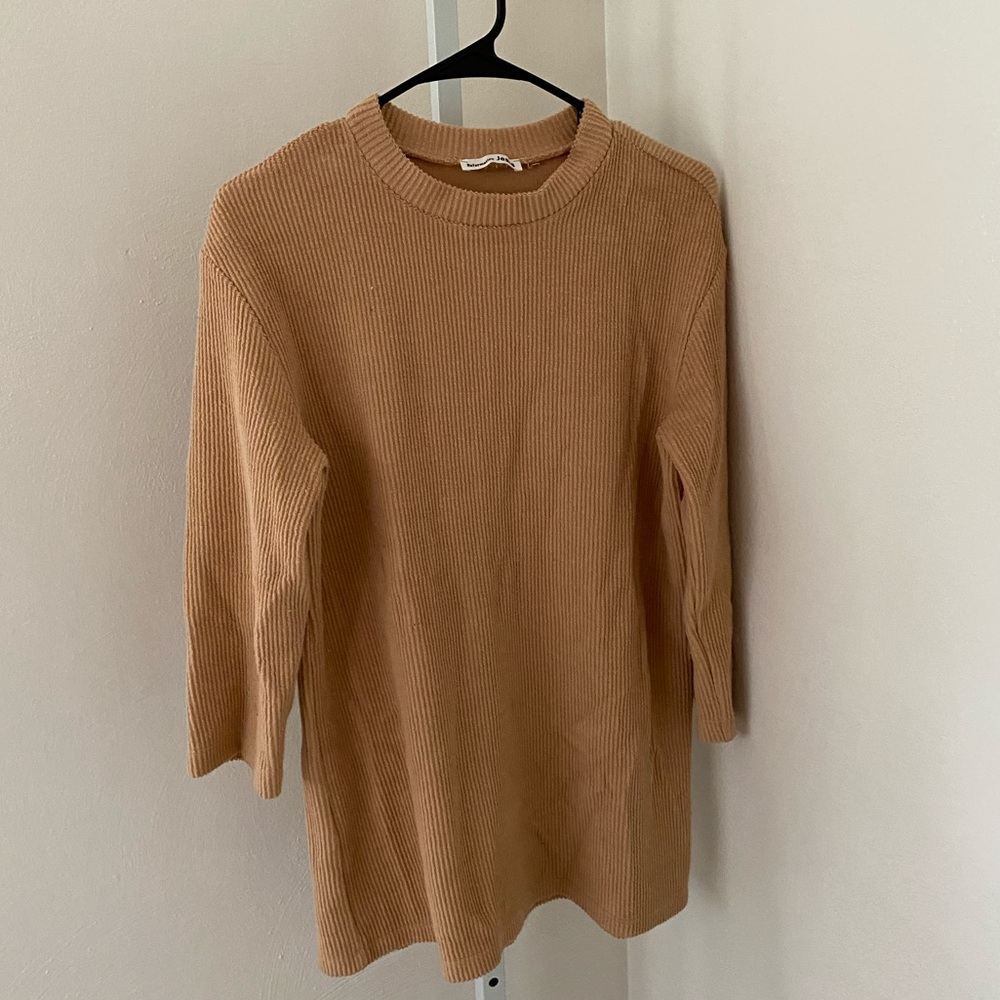 Reformation Tan Corduroy Sweater